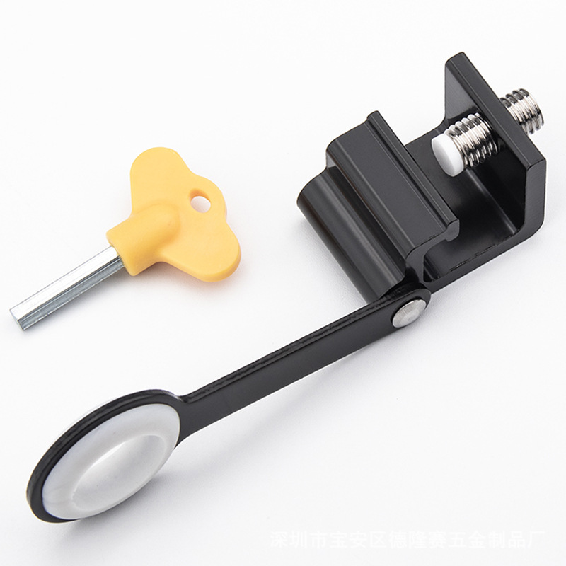 Window windbreak limiter, outward-opening window fixed support rod, child safety protection lock, portable window lock without drilling Item Picture