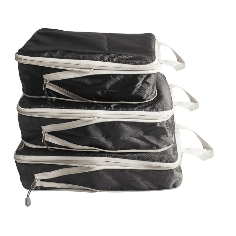 Cross-border travel storage bags, compression storage bags, three-piece set, waterproof clothing sorting bags, luggage compartments, travel bags full figure