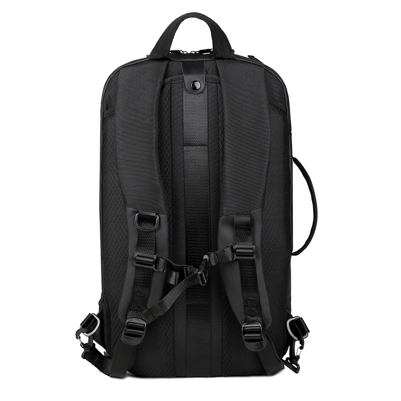 New large-capacity backpack for men, multi-purpose Oxford cloth business backpack, simple outdoor short travel bag Specification drawing