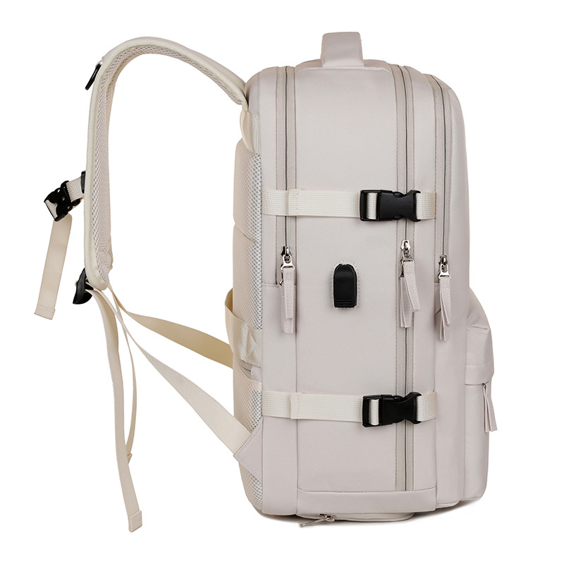 Cross-border simple and casual travel bag, unisex computer bag, high-end double-shoulder, large-capacity waterproof business backpack Specification drawing