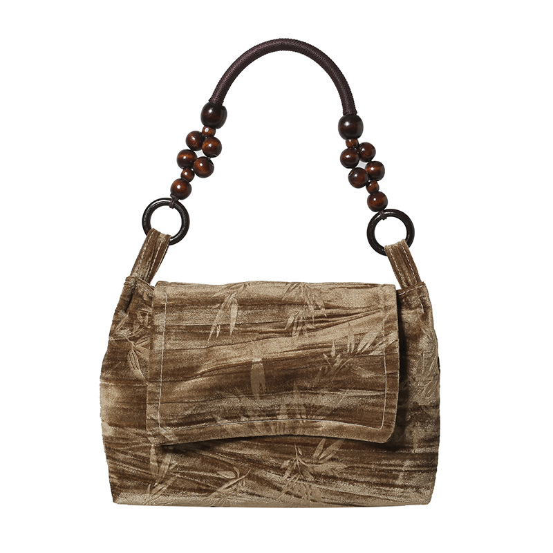 New Chinese-style women's 2024 winter collection: Simple and fashionable embroidered underarm bag, niche Chinese-style versatile shoulder bag Item Picture