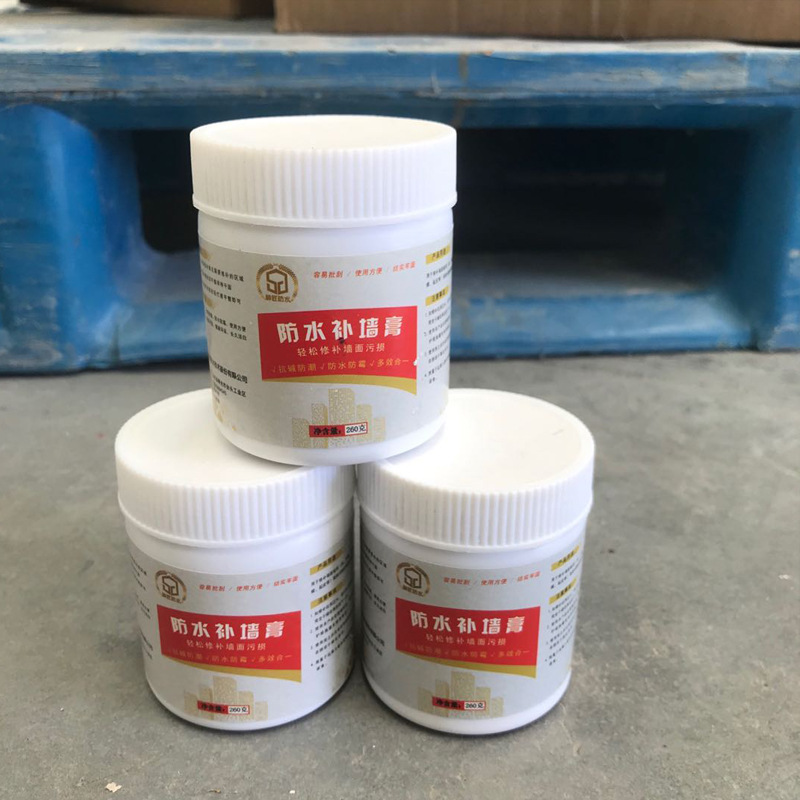 Wall repair paste is available for repairing cracks, gaps, nail holes, waterproofing and mold-proofing on walls. Bulk orders are also available Application Scenario