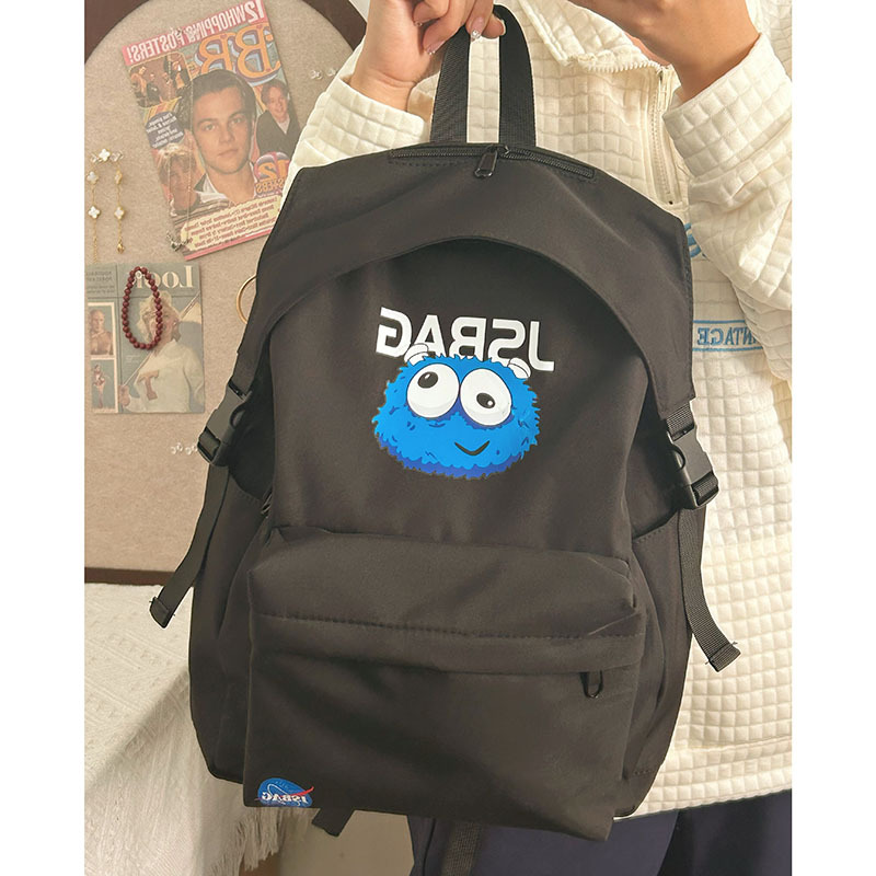 Cross-border backpack for girls, junior high school and senior high school students, fashionable and casual large-capacity backpack for boys, lightweight shoulder bag Specification drawing