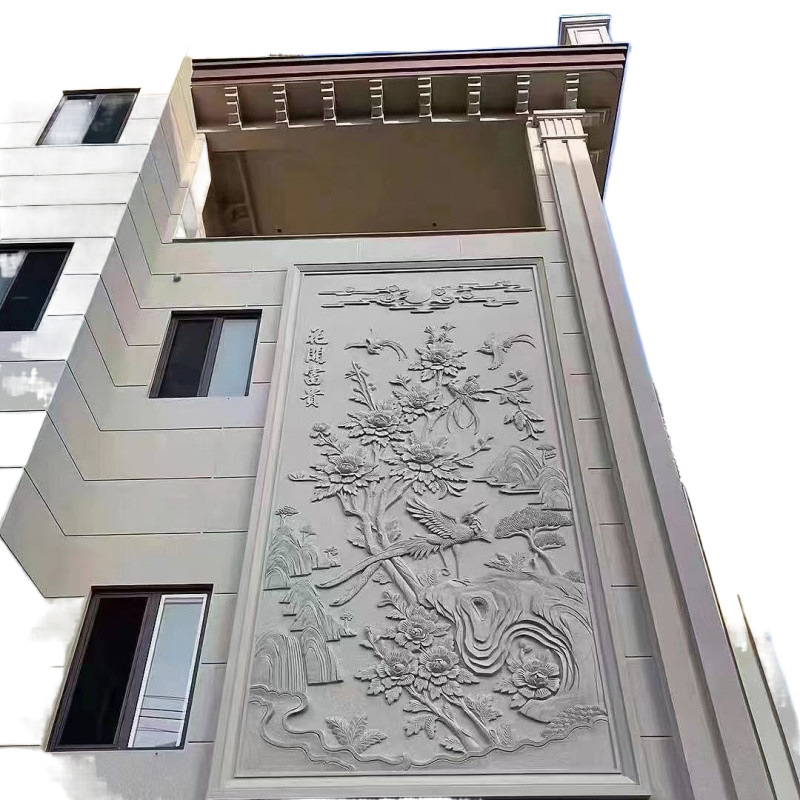 Qqz villa exterior EPS relief decoration, wall carved murals, European-style foam three-dimensional carvings, ready-made finished products Item Picture