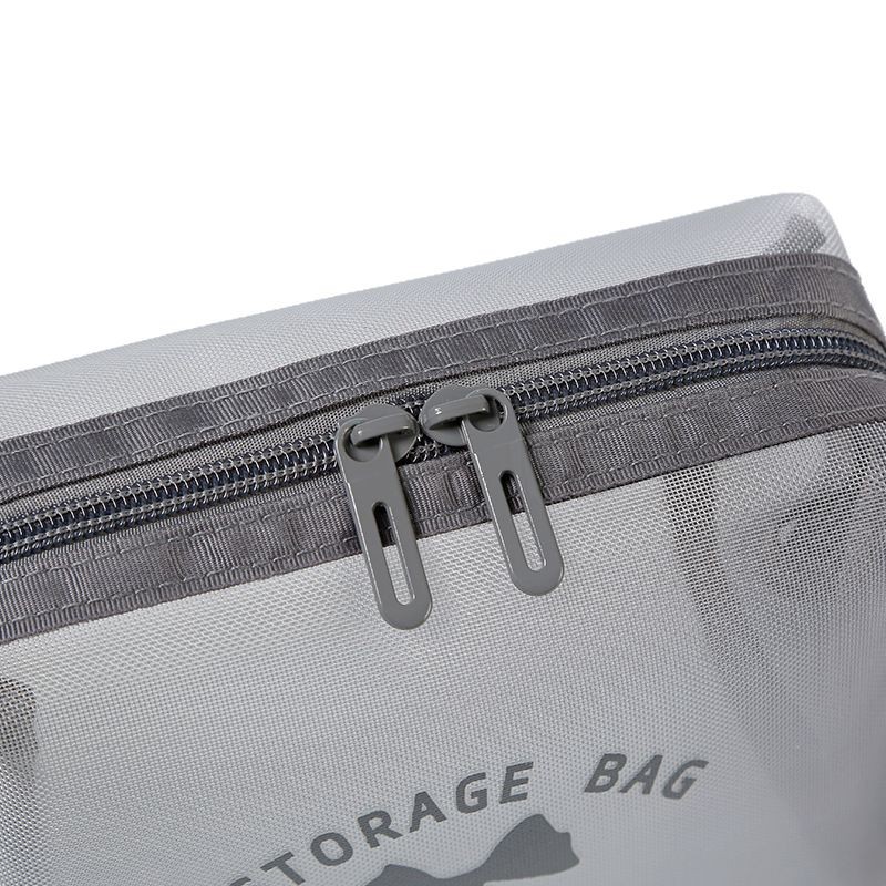 New nylon mesh octagonal makeup bag, large-capacity travel storage bag, water-resistant business trip storage bag, multi-functional Item Picture