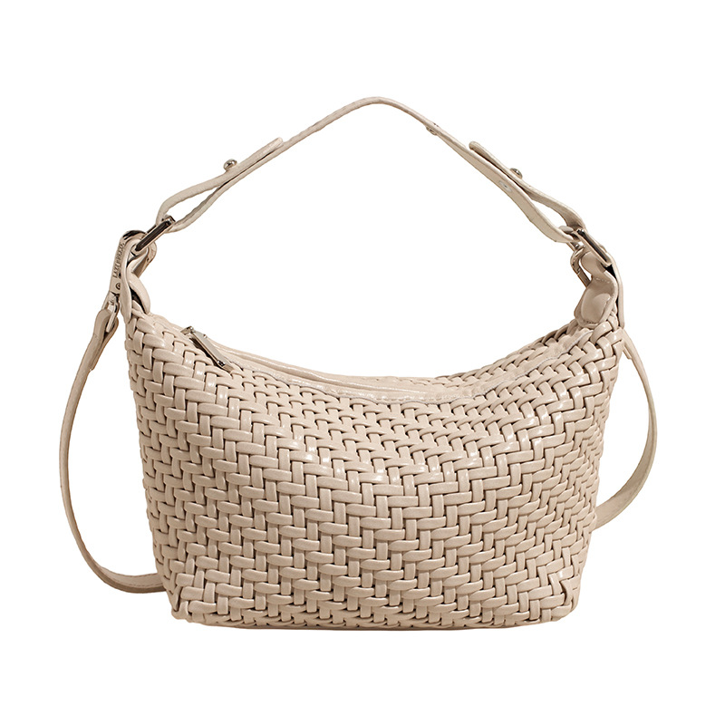 2025 New fashion woven bag, versatile handbag, large-capacity underarm bag, stylish single-shoulder bag, casual crossbody bag Item Picture
