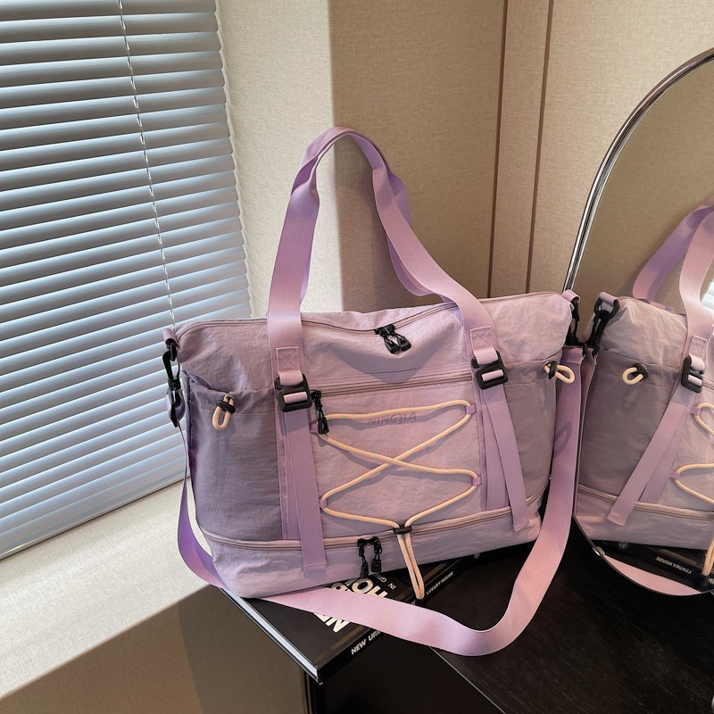 New cross-border large-capacity hand-held travel bag, outdoor lightweight casual sports and fitness bag, fashionable Korean-style swimming bag full figure