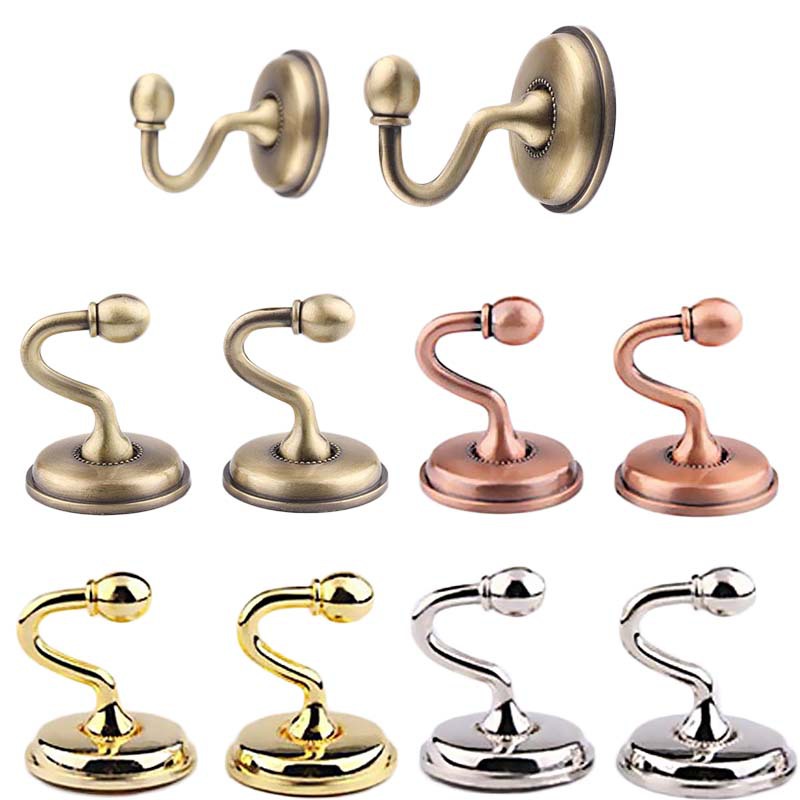 Cross-border new curtain, coat and hat hook, hook accessory factory direct sales aluminum alloy S wall hook, wall hook A19 full figure