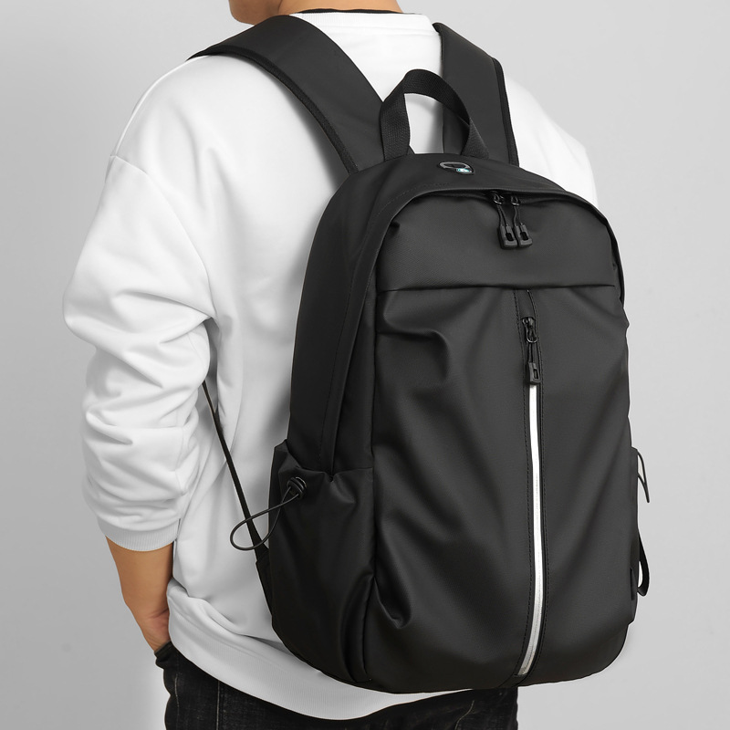 Simple, lightweight, casual travel backpack, junior high school and senior high school schoolbag, men's large-capacity, high-appearancelevel backpack, computer bag details Picture