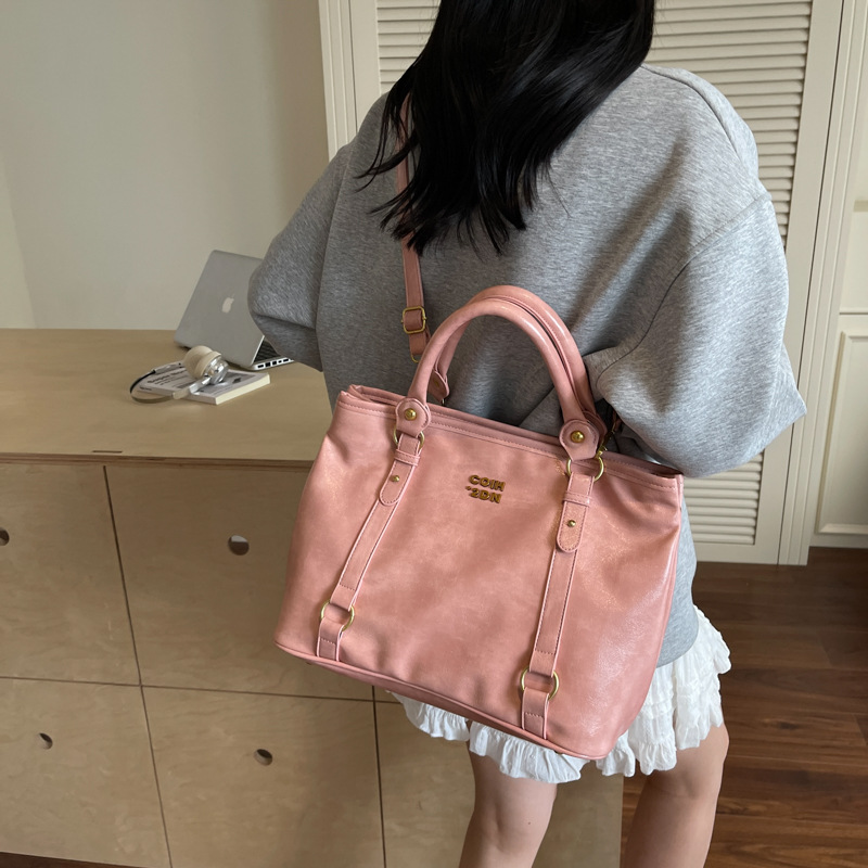 Korean-style high-end women's backpack handbag, 2025 new fashion crossbody bag, large-capacity commuter tote bag Specification drawing