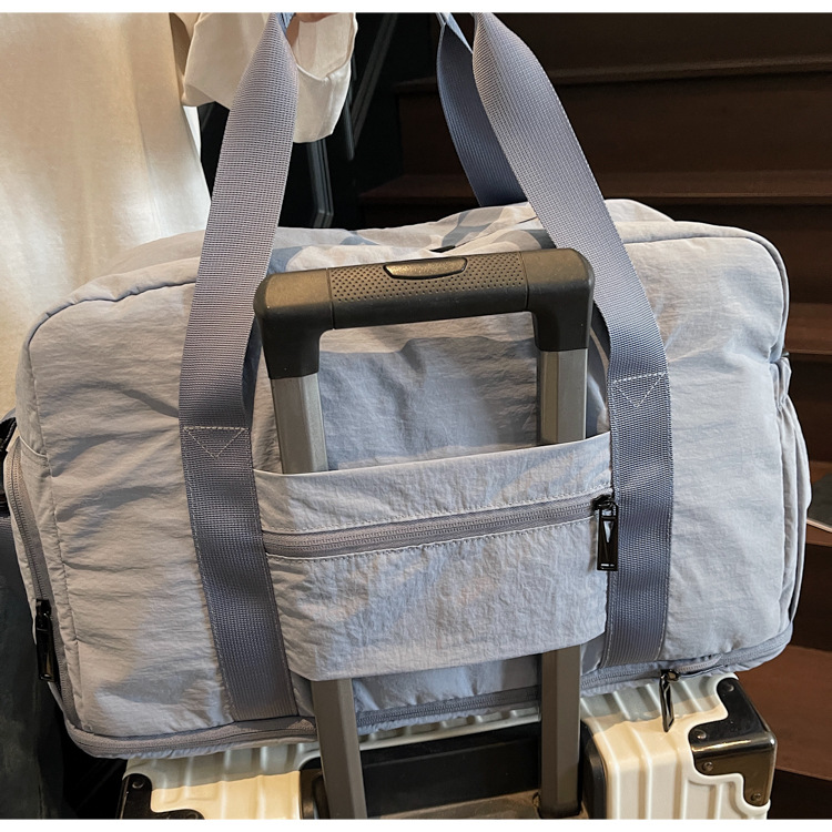 Summer 2025 expandable large-capacity business travel storage bag, hand-held waterproof short-distance travel single-shoulder handbag Specification drawing