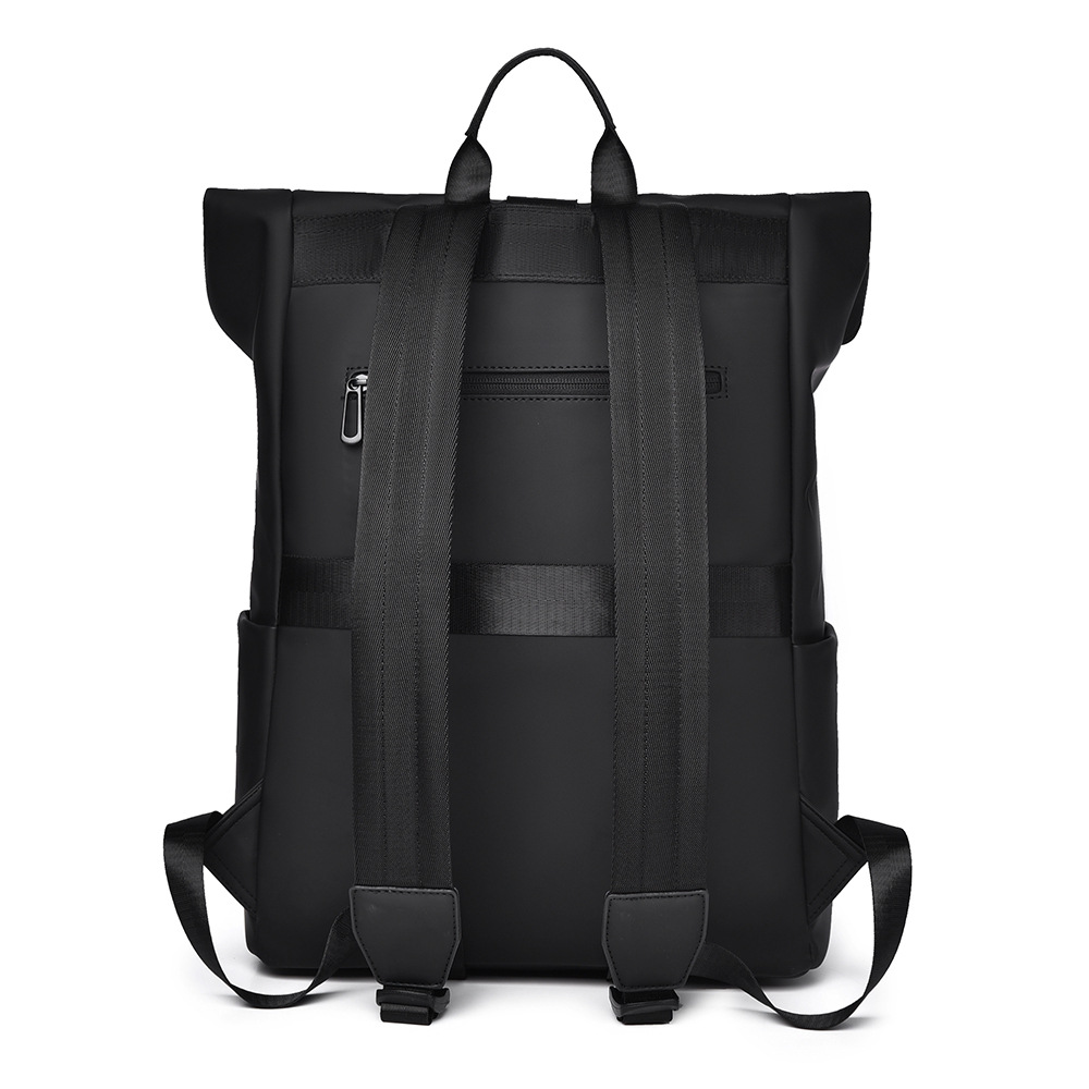 Men's fashionable casual backpack, large-capacity flip cover magnetic buckle business commuting computer bag, outdoor travel backpack Application Scenario