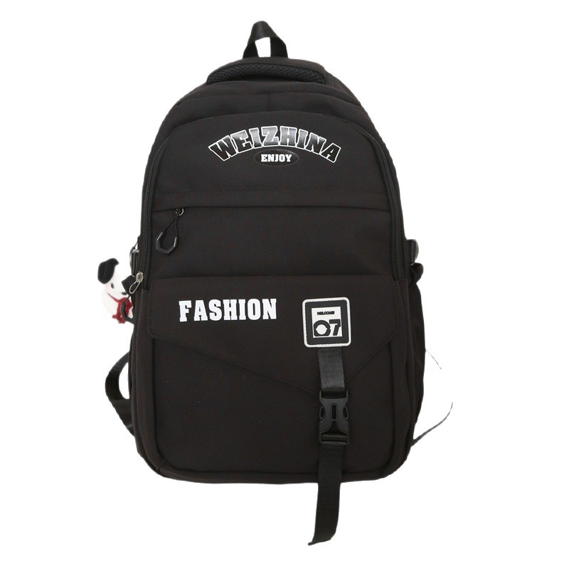 Versatile, retro, large-capacity college schoolbag, high school, high school and junior high school students' color-matched backpack, durable for travel Item Picture