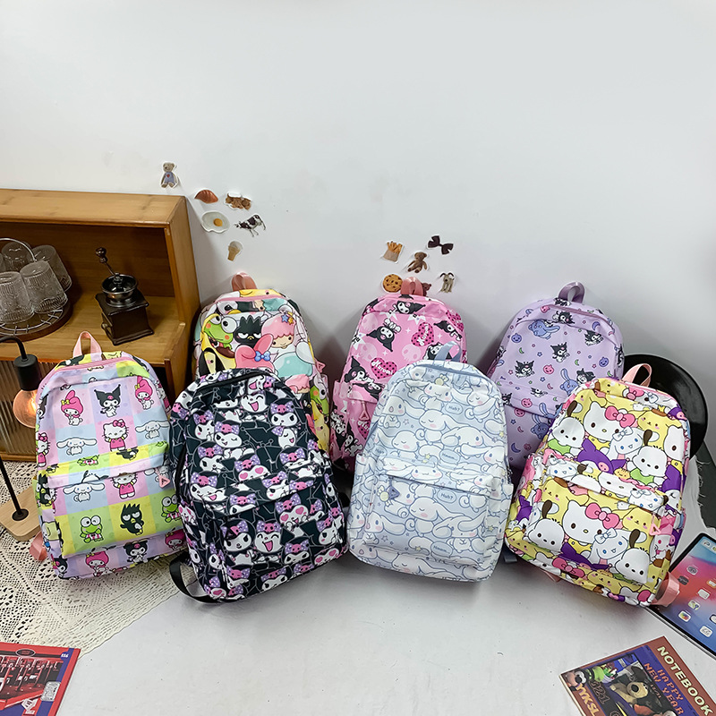 Cross-border schoolbag: Korean version for girls, a backpack for primary school students in grades three to six, and cartoon lightweight backpacks for junior and senior high school students Application Scenario