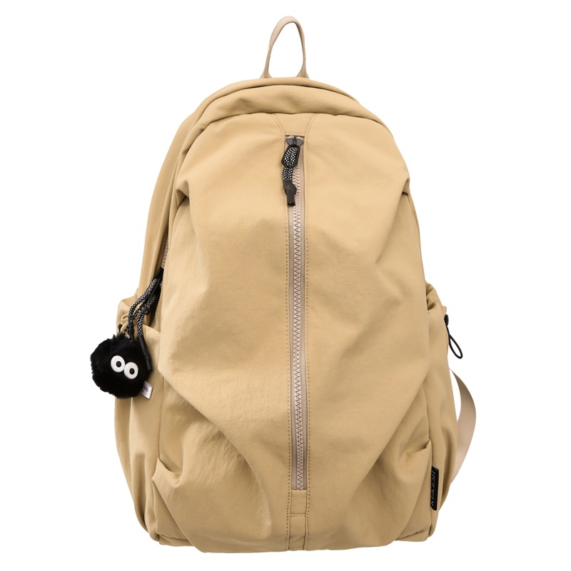 Lightweight, simple and solid-color backpack, casual and versatile. It's a school bag for high school students and a backpack for college students and couples traveling Item Picture