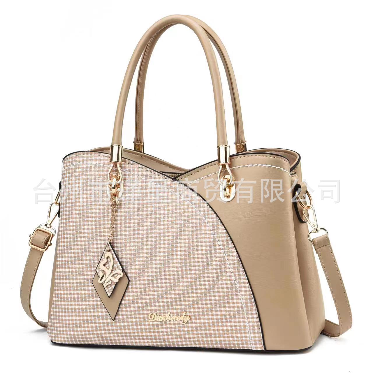 【 Jincheng 】 Order large-sized women's bags, new trendy women's single-shoulder hand-carry bags with European and American style, elegant women's bags Specification drawing