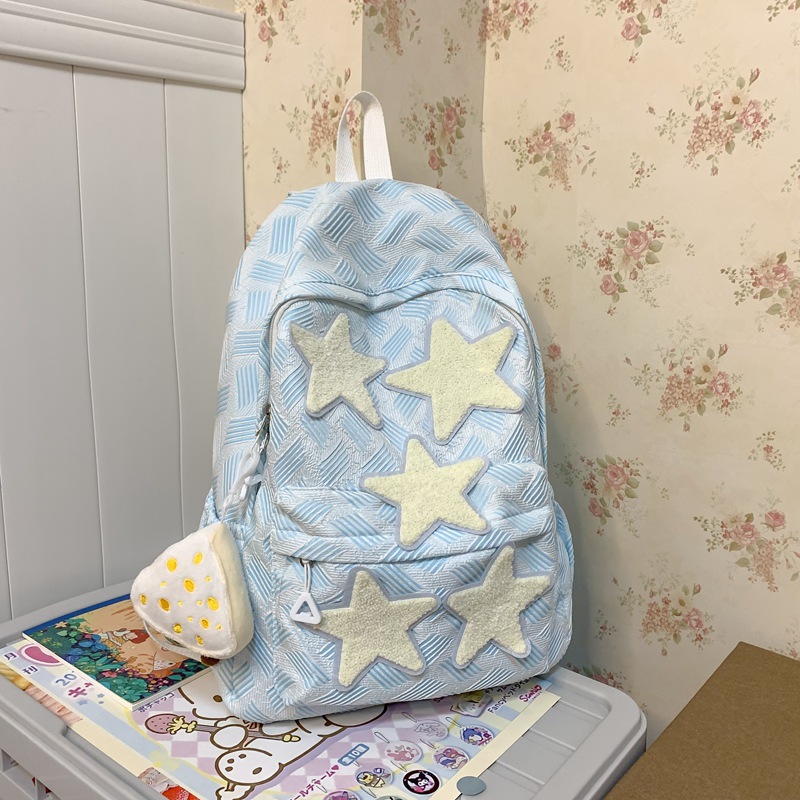 High-appearance-level backpack, Instagram niche star backpack, junior high school girls, senior high school and college students' backpacks, 2025 new style Specification drawing