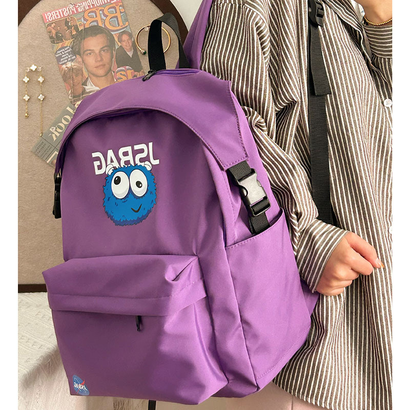 Cross-border backpack for girls, junior high school and senior high school students, fashionable and casual large-capacity backpack for boys, lightweight shoulder bag full figure
