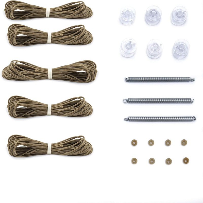 5 sets of honeycomb curtain accessory sets, pleated curtain pull rope installation, spring pulley, plug, rope threading device, curtain accessories Item Picture