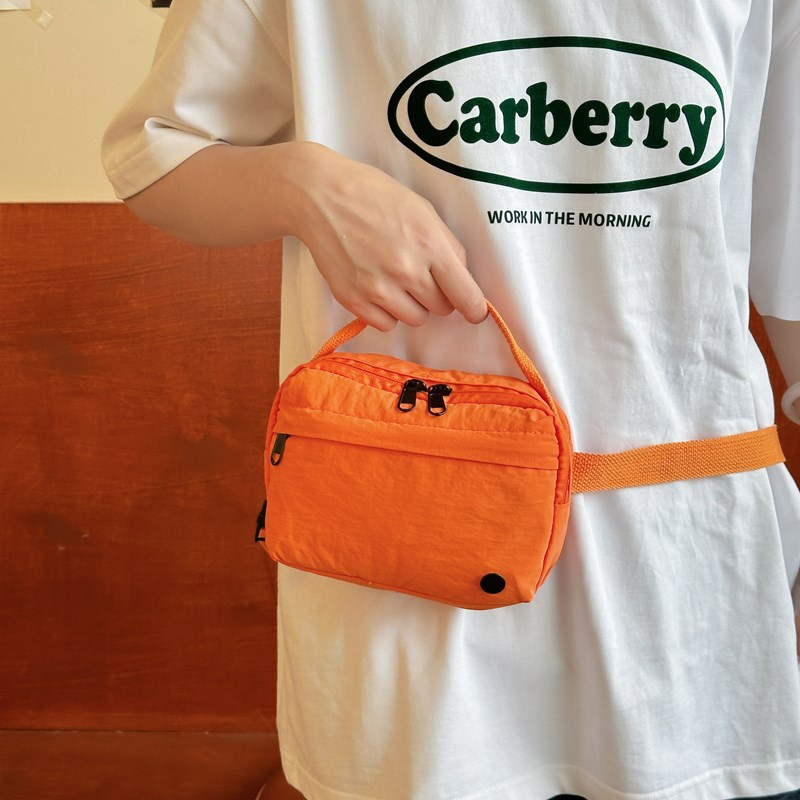 The new cross-border multi-functional single-shoulder crossbody bag and sporty nylon waist bag are lightweight and casual details Picture