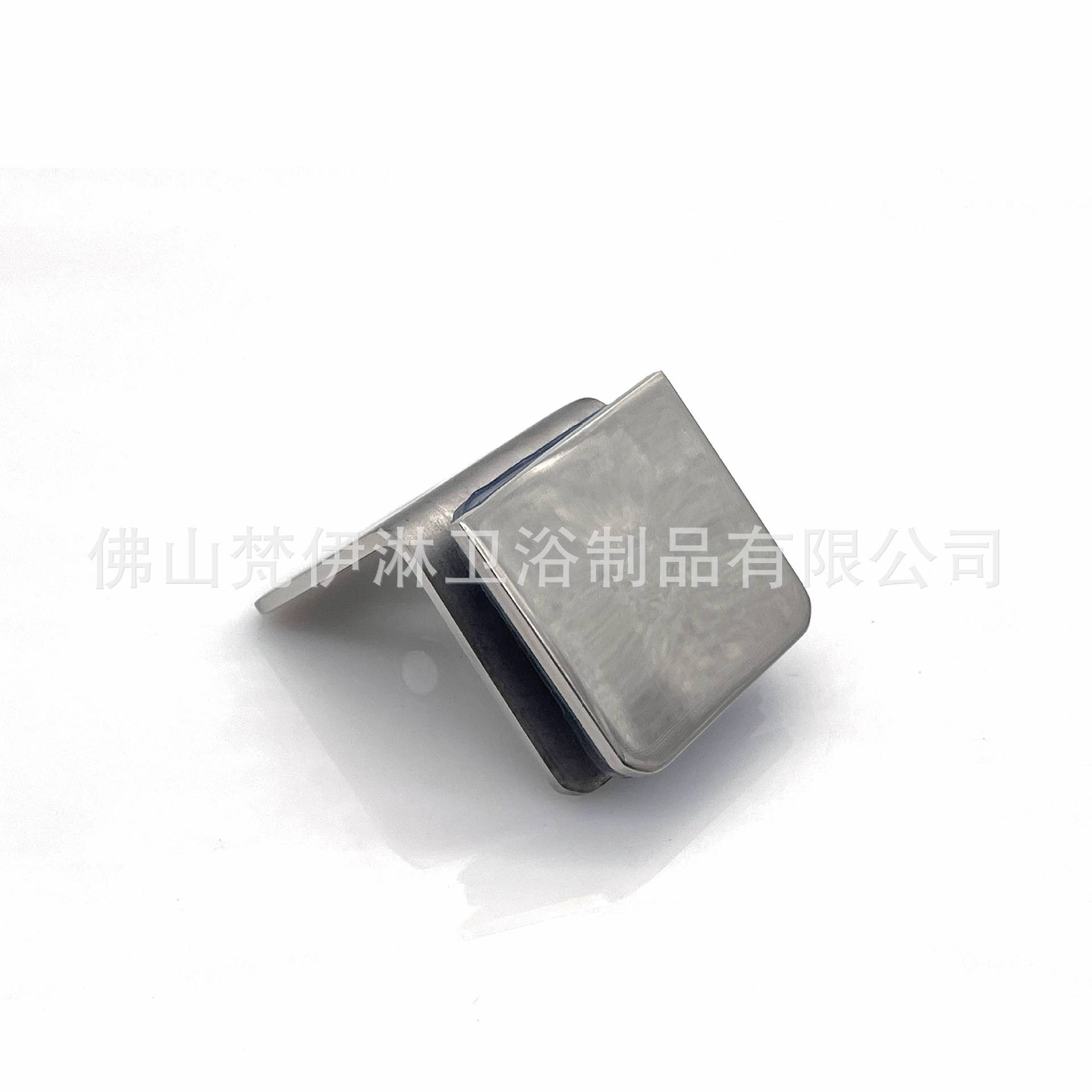 304 stainless steel bathroom glass 90-degree Angle code fixed clamp, straight-edge square bathroom clamp, shower room sliding door wall clamp Specification drawing