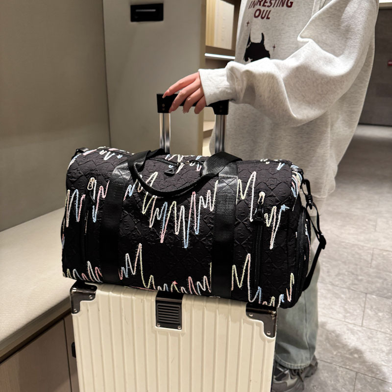 Lightweight business trip boarding bag for women, large-capacity dry-wet separation fitness yoga bag case with handle, portable travel storage bag details Picture