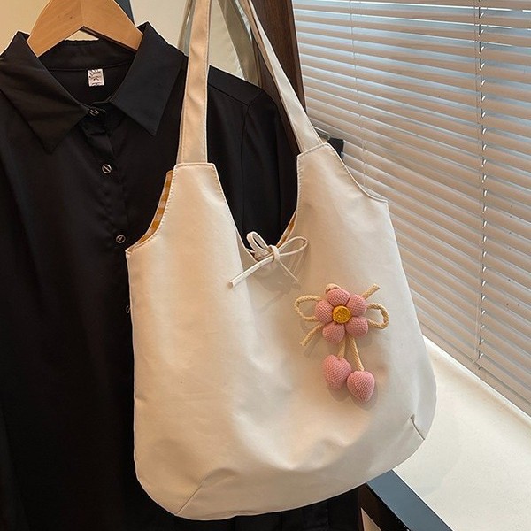 Fashionable and versatile tote bag, cool summer new style, cute little flower, large capacity sweet handbag, fresh shoulder bag Specification drawing