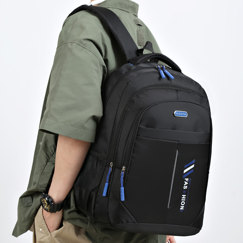 Backpack for men, large-capacity multi-compartment business computer bag, durable college student backpack, junior and senior high school student schoolbag for men details Picture