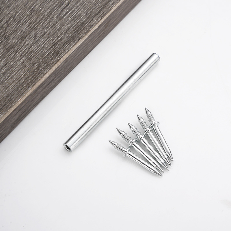 Invisible nails, double-ended nails, skirting board special seamless nails, wood veneer hidden nails, sheep horn nails, expansion screws, ox horn nails Specification drawing