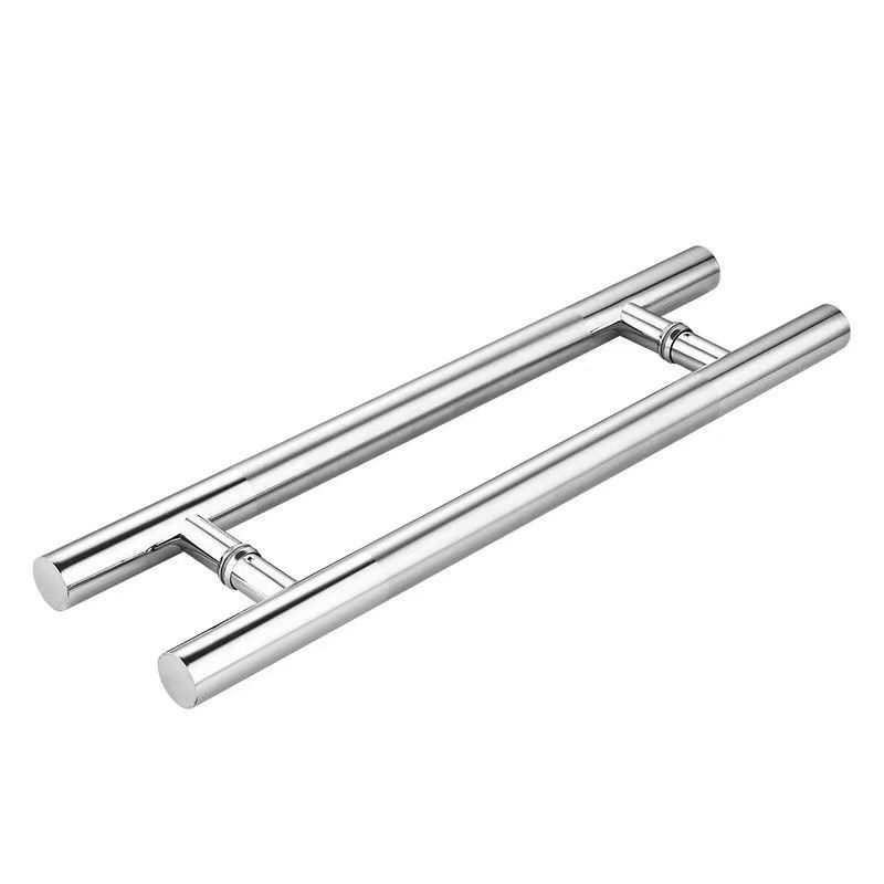 Stainless steel handle, new Chinese-style round tube glass door handle, framed and frameless sliding door handle, light luxury door handle Item Picture