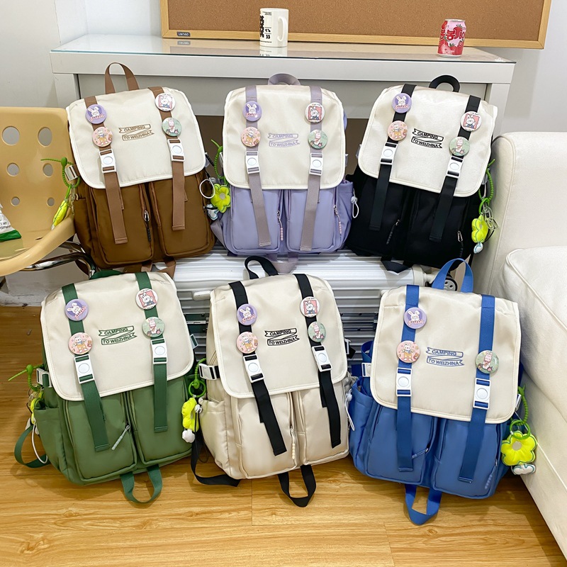 Double-shoulder Japanese-style girl's schoolbag 2025 New style Korean version, cute and soft girl's backpack for junior high school students Application Scenario