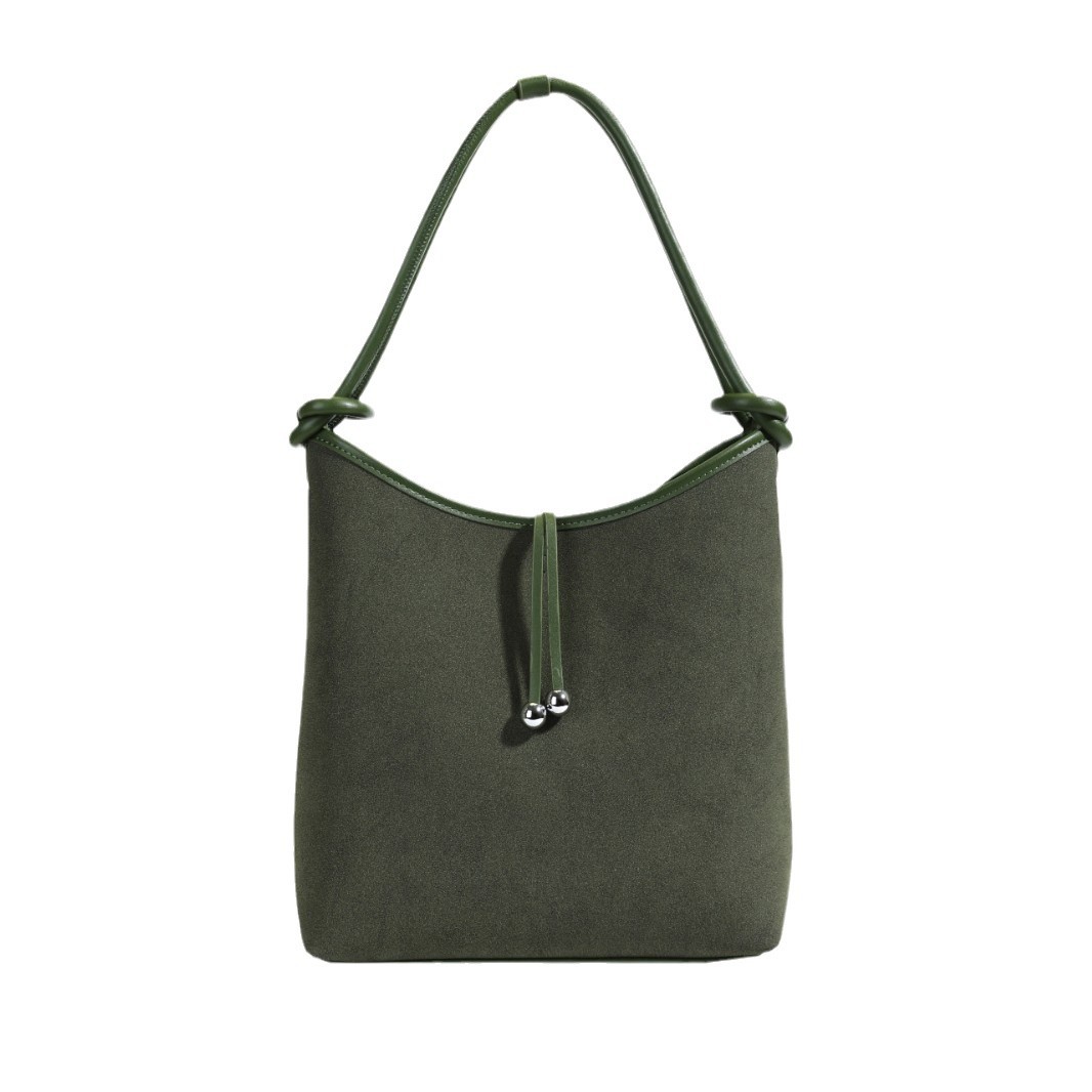 Autumn and winter women's bag, retro matte Korean-style large-capacity 2024 new style fashionable casual commuting single-shoulder armpit bag Item Picture