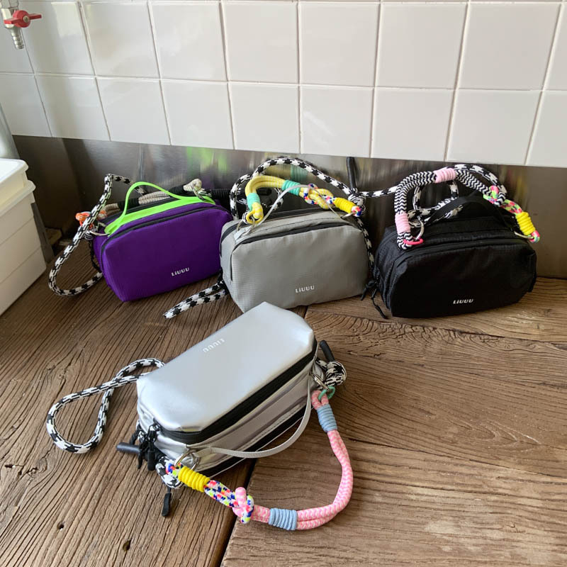 New Summer 2025 personalized canvas bags, commuter crossbody bags, trendy sports single-shoulder bags, hiking small crossbody bags, women's bags full figure