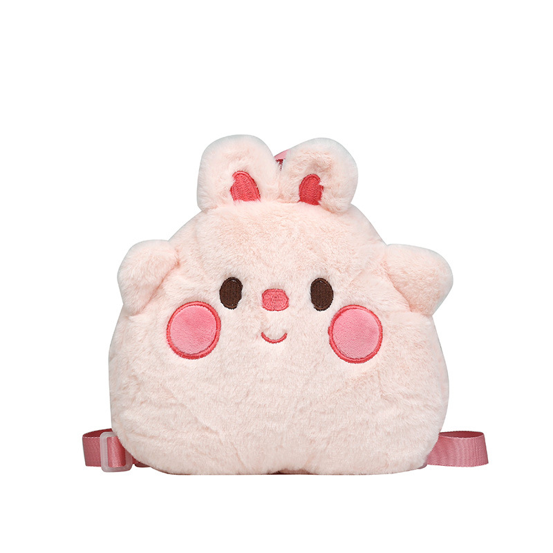 New cartoon plush girl backpack for 2024, new cartoon cute doll bag, children's backpack gift for going out Item Picture