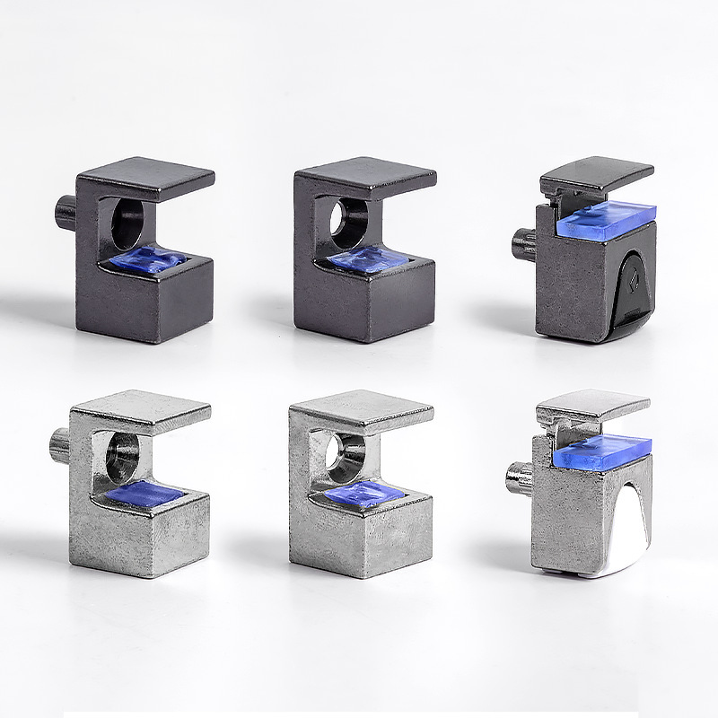 Modern minimalist glass fixed clamps, bathroom clamps, inner layer panels of hardware cabinets, glass brackets, zinc alloy plate brackets, and bracket accessories Item Picture