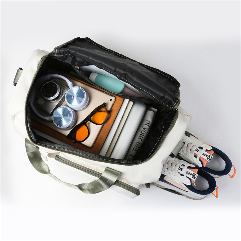 Travel bag for women, large-capacity portable, lightweight and waterproof luggage bag, short-distance business trip and travel boarding bag, maternity storage bag Specification drawing