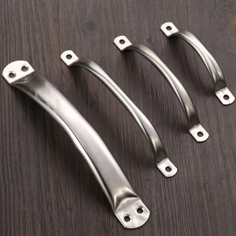 【 Dongxin Hardware 】 Simple round tube handle/cutting board handle/chopping board handle, stainless steel hollow tube handle full figure