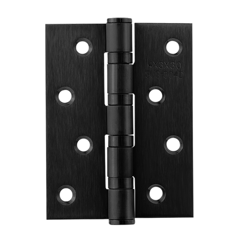 304 stainless steel swing hinge wooden door, bedroom room, household black hinge door, 4-inch and 5-inch slotted folding Item Picture