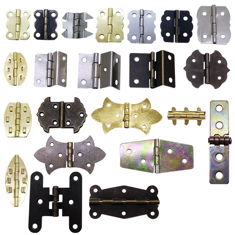 Lace hinges, photo frame accessories, hardware accessories, connecting pieces, small hinges, iron hinges, adjustable 90-degree and 180-degree backs Item Picture