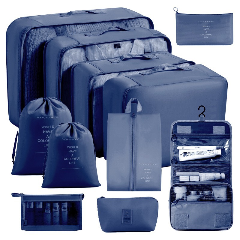 Cross-border travel storage bag 8-piece set, business trip storage bag, large capacity storage bag, waterproof travel storage bag details Picture
