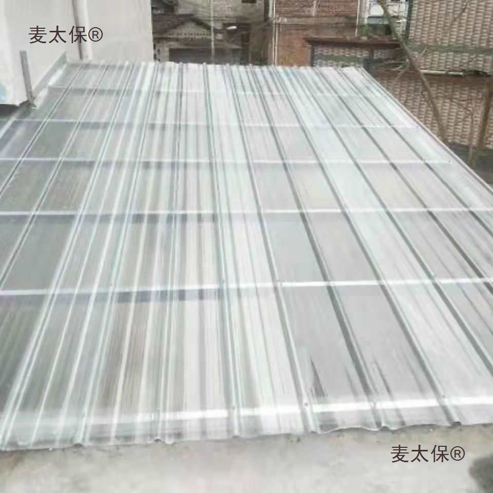 Transparent tiles, light-transmitting tiles, thickened plastic tiles, roof fiberglass tiles, resin tiles, light-transmitting panels, sunshades, rain shelters, and Maitaibao Application Scenario