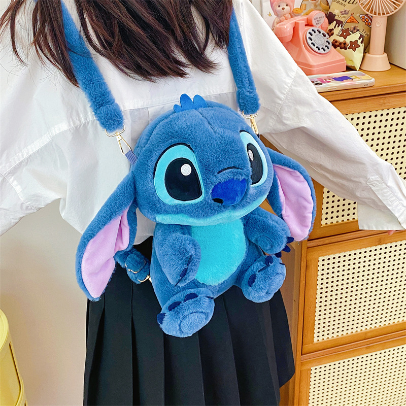 New cartoon doll Stilzi backpack, large-capacity student schoolbag, soft and cute girl plush toy, birthday gift Application Scenario