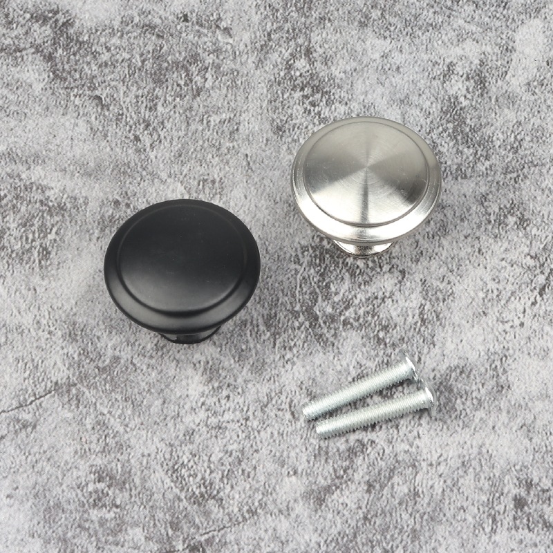 304 stainless steel single-hole handle, metal round black single-hole small handle, modern and simple drawer cabinet door handle Application Scenario
