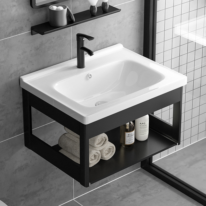 Wall-mounted washbasin, bathroom, balcony, washbasin, sink, simple small-sized household wall-mounted ceramic washbasin Specification drawing