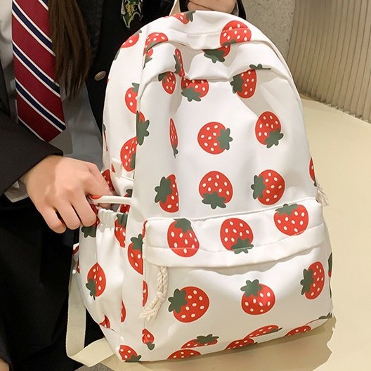 Student schoolbag, large-capacity backpack, new cartoon versatile backpack, cute school style, fresh backpack, computer bag full figure