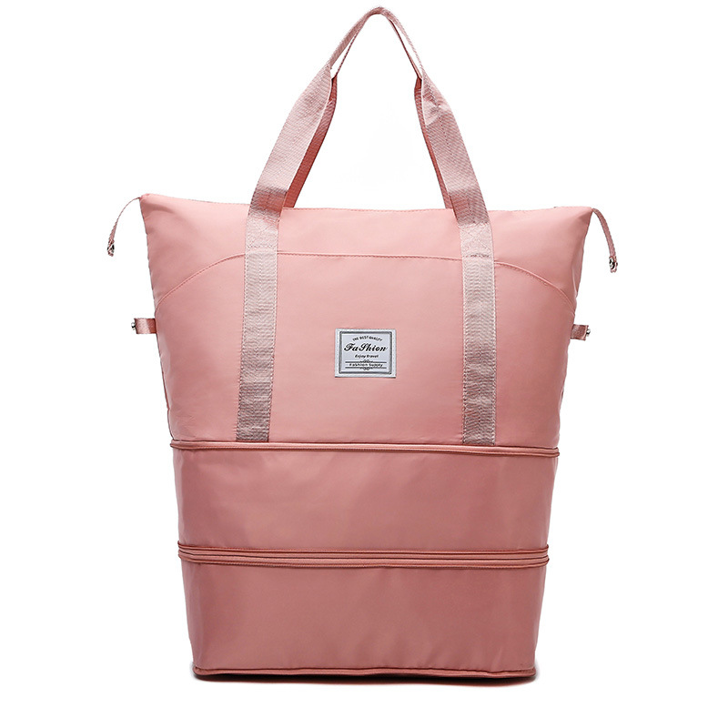Cross-border handbags, large-capacity multi-functional travel bags, two-layer stretchable maternity bags, sports and fitness bags, with LOGO printing Application Scenario
