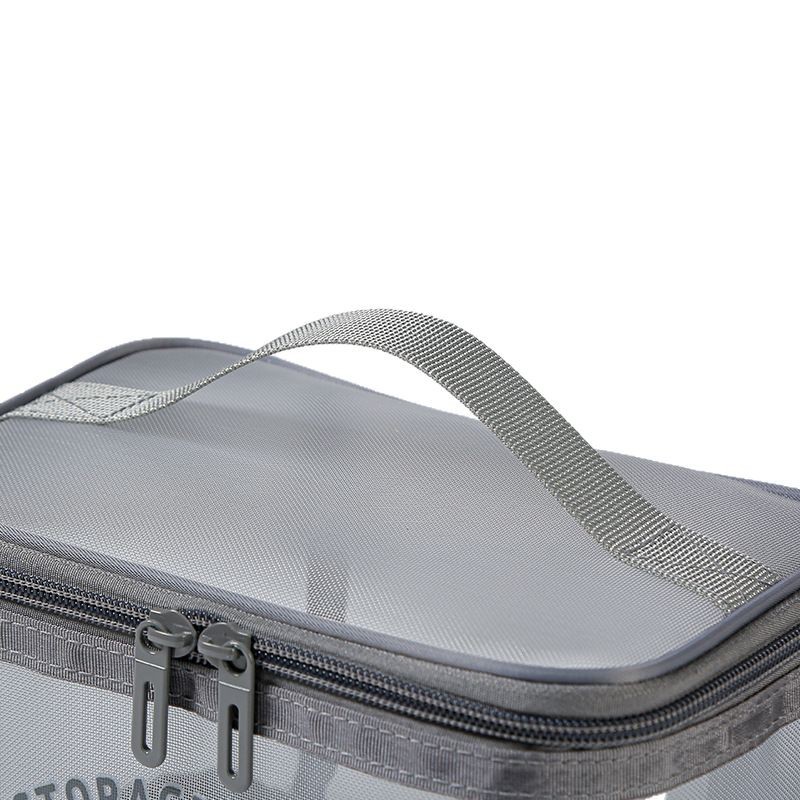 Large-capacity nylon mesh bag, toiletry bag, travel storage bag, portable convenient makeup bag, multi-functional handbag Item Picture