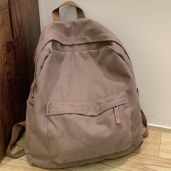 New Japanese-style solid-color fashionable backpacks, girls' schoolbags, girls' Korean-style high school lightweight backpacks, and girls' college students' backpacks Specification drawing