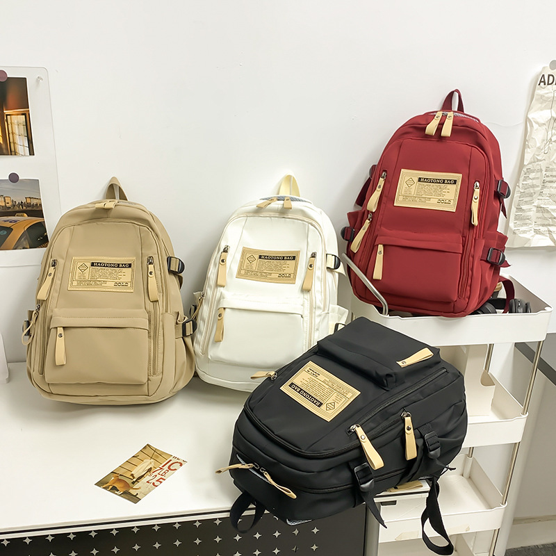 Korean high school and college student schoolbags, simple and fashionable new style backpacks, trendy and casual backpacks for women, and travel bags details Picture