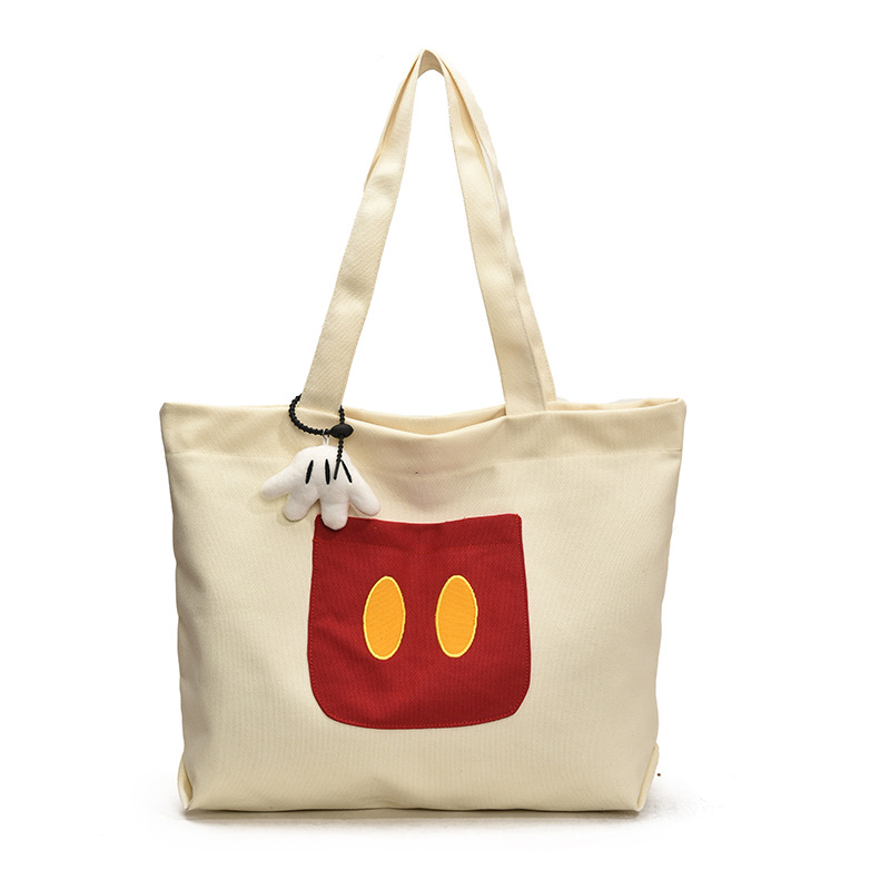 Canvas bag, underarm bag, large capacity, 2025 new tote, fashionable, trendy, cute and versatile, college girl bag Item Picture
